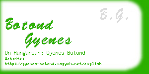 botond gyenes business card